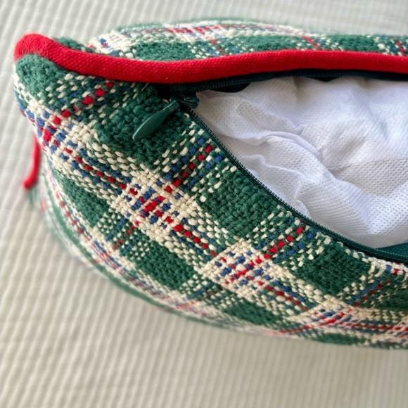 Hearth & Hand with Magnolia Vintage Plaid Lumbar Toss Pillow Green and Red NWT - Picture 11 of 15